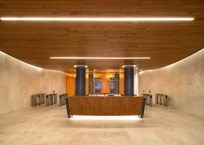 315 Hudson Street lobby desk security turnstiles