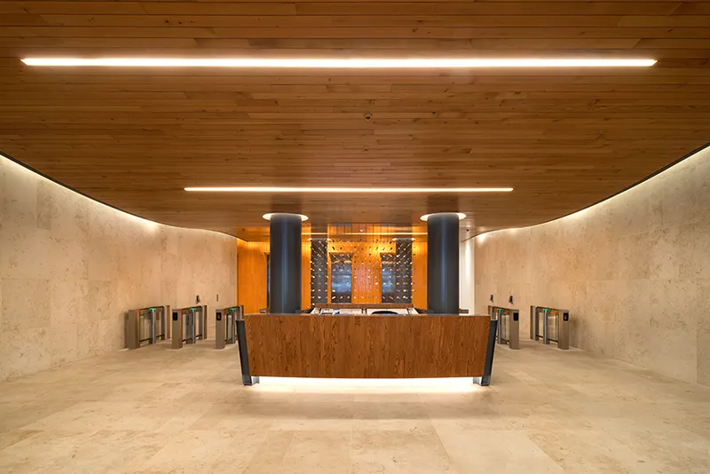 315 Hudson Street lobby desk security turnstiles